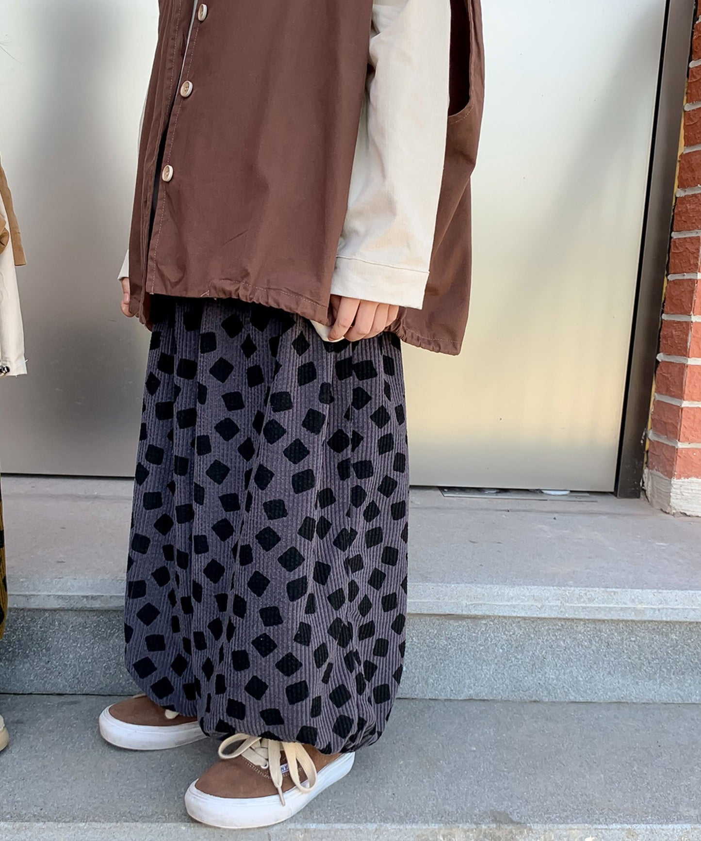 【aimoha-KIDS-】韓国子供服　裾絞りカーゴパンツ