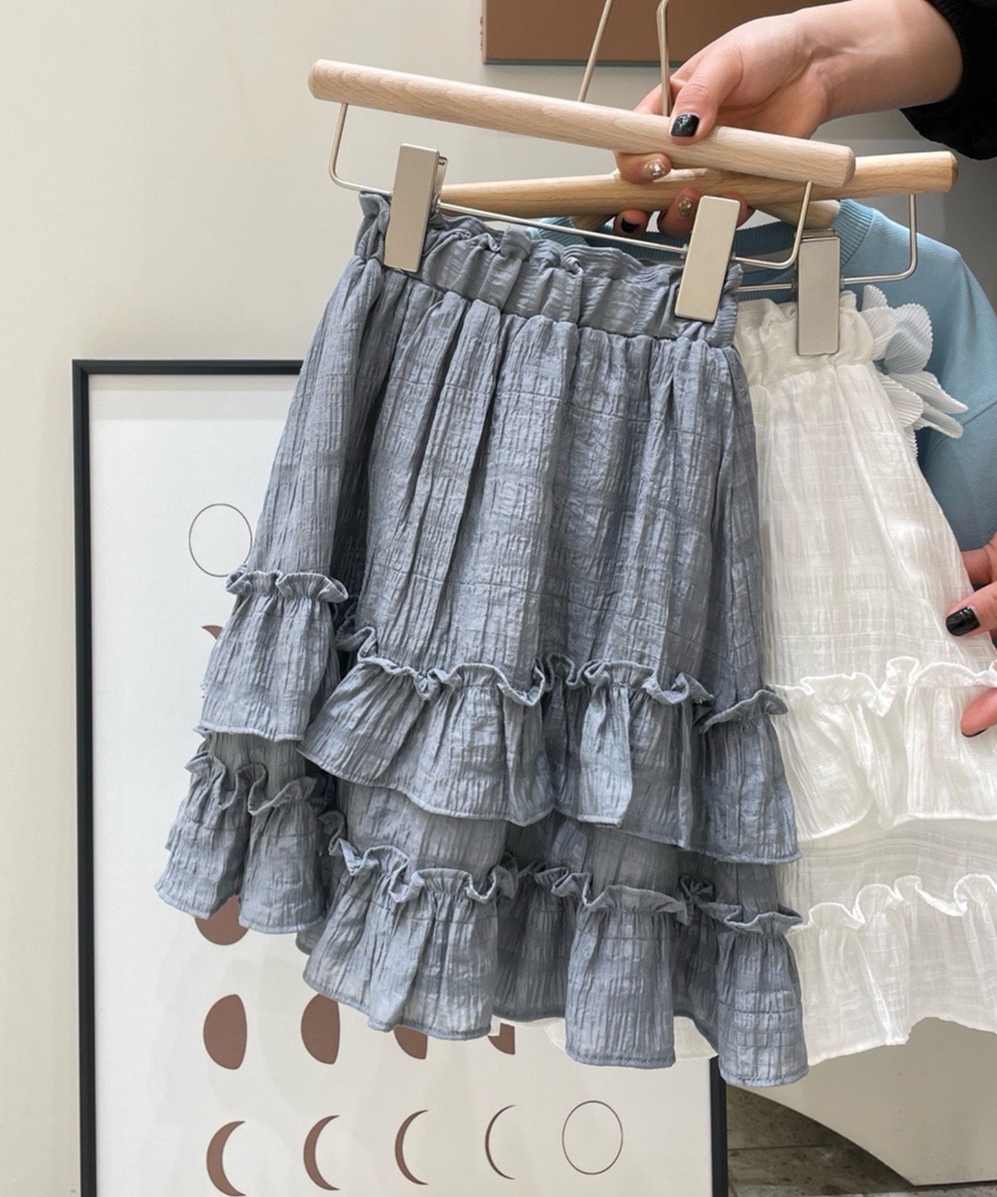【aimoha-KIDS-】子供服　ふんわりロングスカート