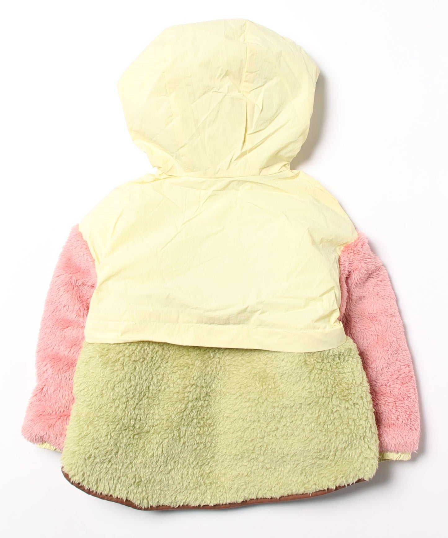 【aimoha-KIDS-】韓国子供服　フード付きモコモコ厚手アウター