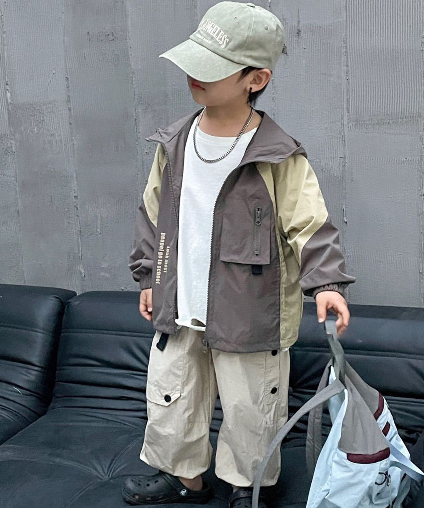 【aimoha-KIDS-】子供服　マウンテンパーカージャケット