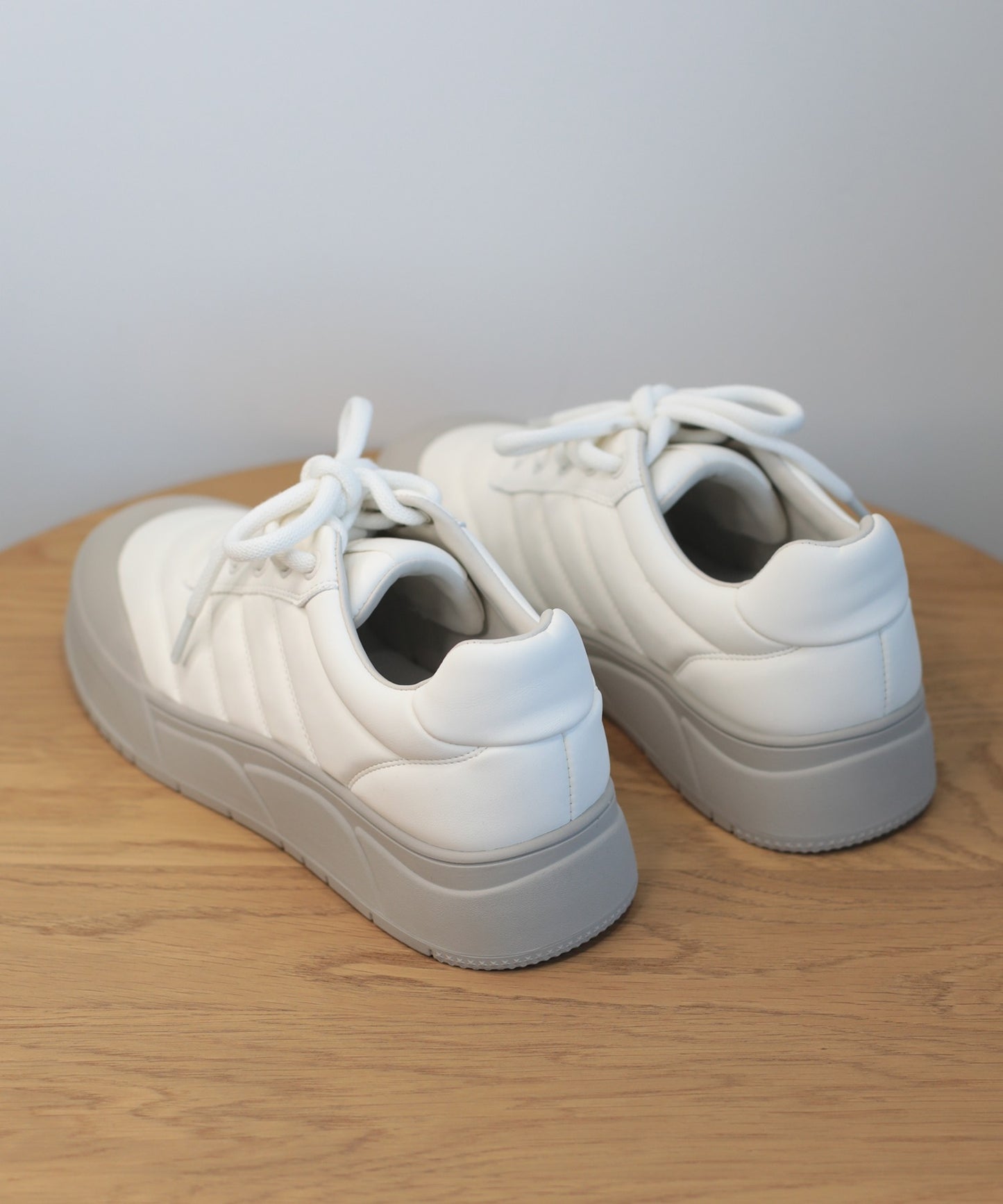 【shoes365】ステッチ飾り　厚底スニーカー